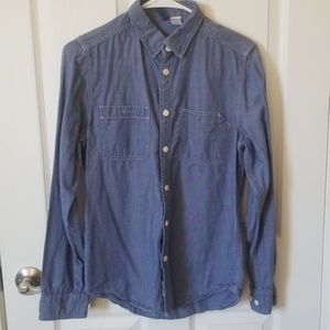H&M Men's Blue Cotton Shirt